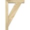 Ekena Millwork Traditional Block Rough Sawn Bracket w/ Offset Brace, Douglas Fir, 4"W x 14"D x 22"H BKT0402X14X22TRA05RDF - alternate 4